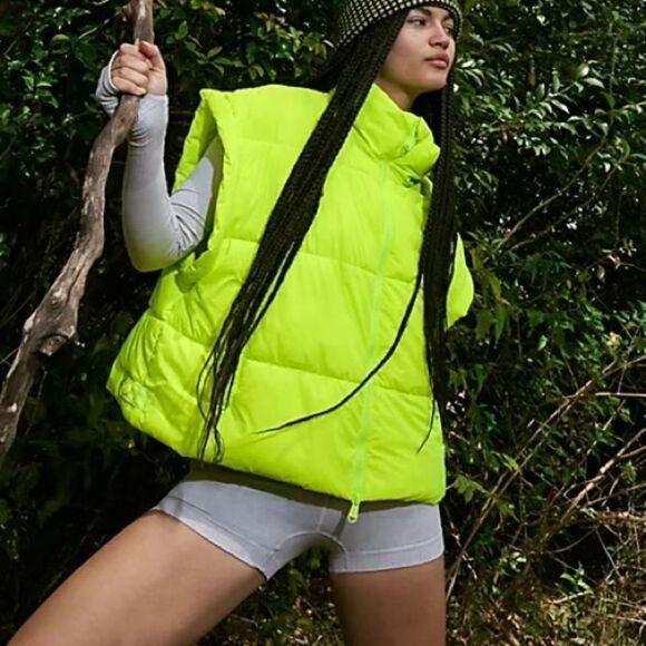 New Free People In A Bubble Puffer Vest S